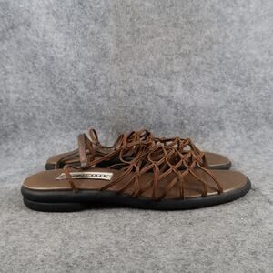 Cabin Creek Shoes Womens 8 Sandals Fashion Retro Strappy Casual Brown Slingback